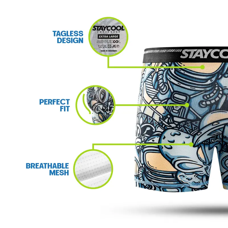 StayCool SuppleCool Skull Dominion Boxer Briefs Celana Dalam 4