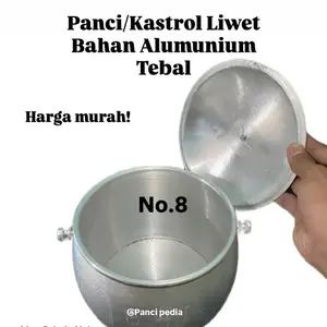 Kastrol Panci Liwet No 8 Kapasitas 2 Liter Bahan Alumunium Tebal Kuat Cocok Buat Masak Nasi Dapur Liwet Kitchenware Harga Murah