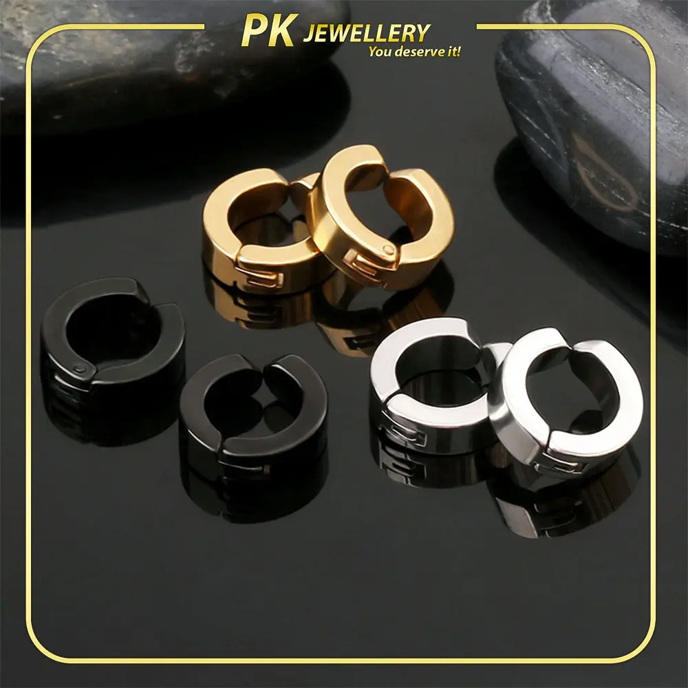 Clip Earrings Men Earrings Korean Anting Anting Lelaki Stud Earrings Jewellery Jewelry