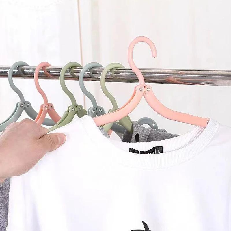 10PCS Gantungan Baju Hanger Lipat Portable Jemuran Pakaian Travel Serbaguna 3