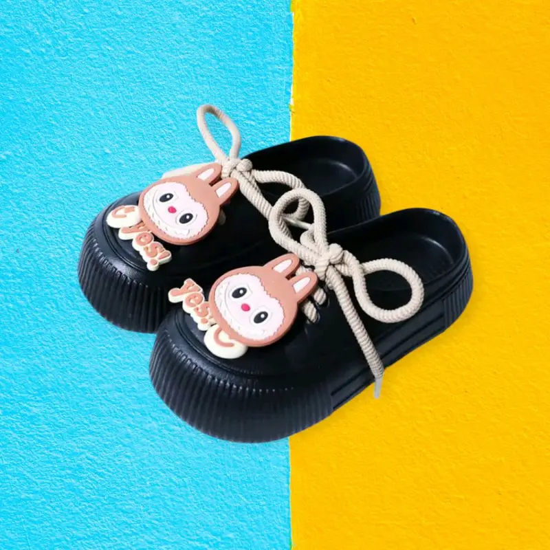 Sandal Anak Perempuan Labubu DIY Jibbitz IRSOE 830K/Sebo Sepatu Anak Aktif size 24-35 Kaki Fashion 8