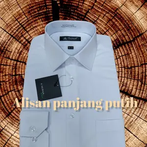 Kemeja Alisan Lengan Panjang Putih 16.5 - 17.5 Pasti Promo