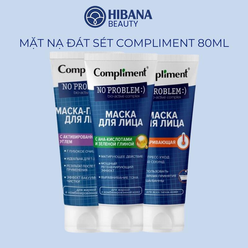 Mặt nạ đất sét Macka Sạch Sâu Kiềm Dầu Giảm Mụn Compliment 80ml