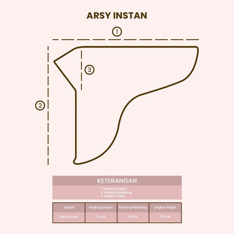 Product Introduction of Pinkish Official - Arsy Instan (Bergo Hijab Nyaman Panjang Bahan Korean Knit) 0