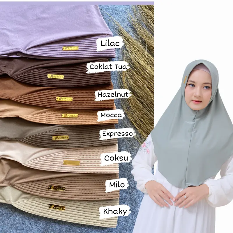 (50 RB DAPAT 4 PCS ) BERGO HAMIDAH SIZE M BERLEBEL BY JALBA Q HIJAB 3