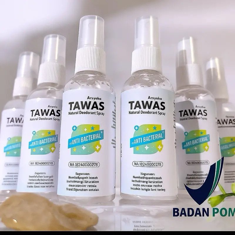 Paket 2 Botol Deodorant Tawas Spray - Anti bau badan / Tidak bekas kuning di baju / Anti ketiak basah / Ketiak kering sepanjang hari
