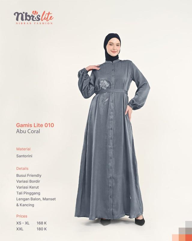 NIBRAS LITE 010 GAMIS SERAGAMAN MURAH CANTIK FULL WARNA SALE PROMO MURAH MERIAH HARGA AMBYAR SALE 6