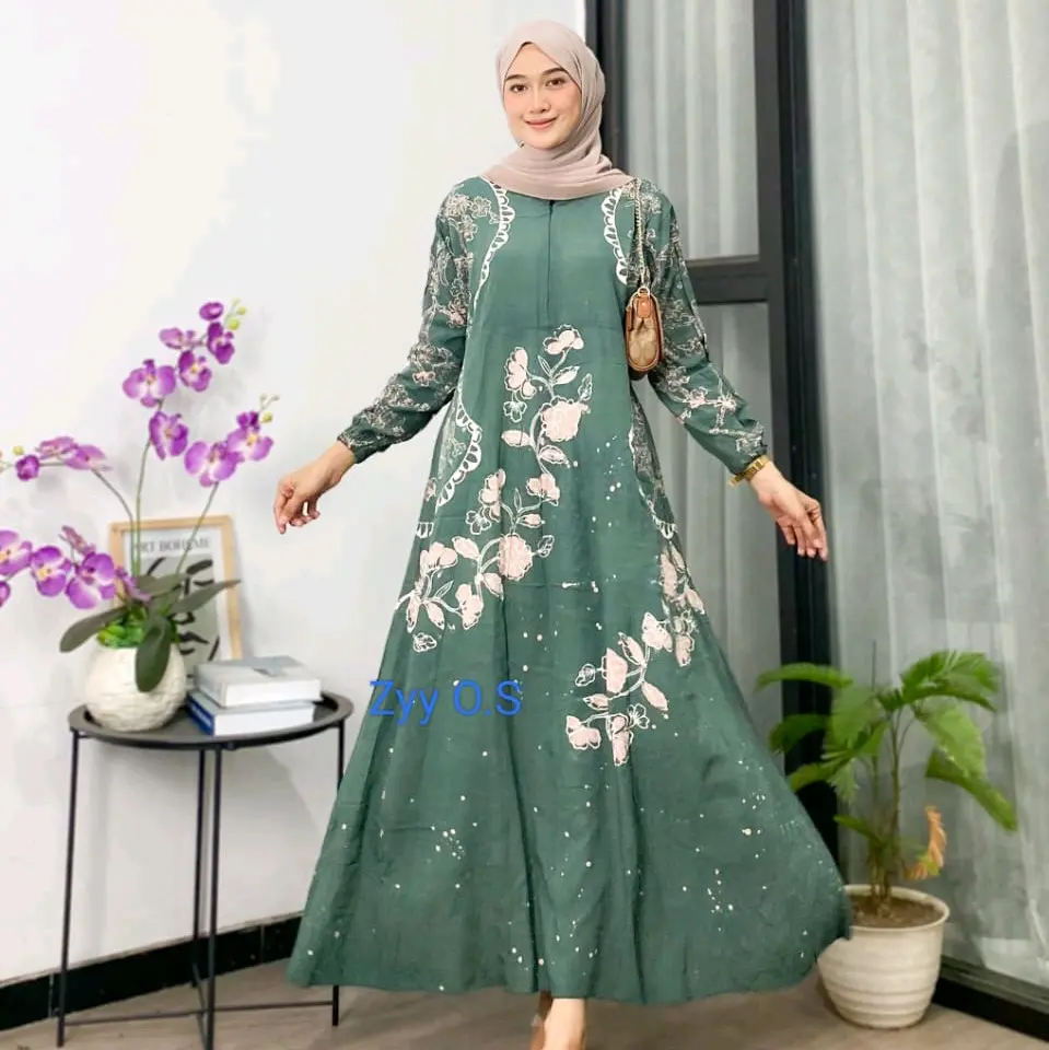 REALPICT PROMO GAMIS CANTIK BUSUI/GAMIS RAYON TWILL CANDIMEKAR M L XL XXL(JUMBO)