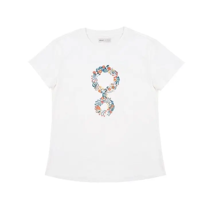 Greenlight Women's T-Shirt Short Sleeve Slim Fit Cotton Logo Mizune H141124 & H131124
