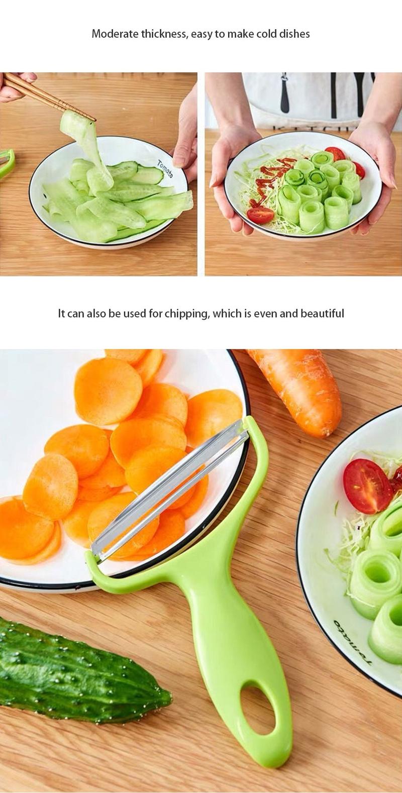 Product Introduction of Peeler Vegetables Fruit Stainless Steel Knife Cabbage Graters Salad Potato Slicer Kitchen Accessories Shredder Utensils 7