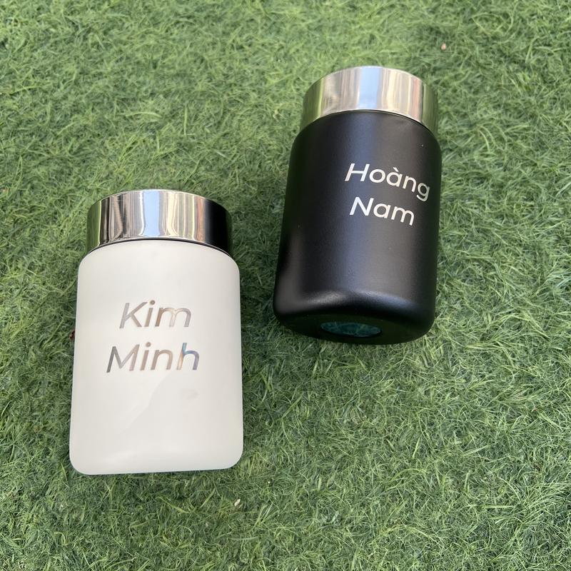 [KHẮC TÊN/LOGO THEO YÊU CẦU] Cốc giữ nhiệt/Bình giữ nhiệt YIMI khắc tên theo yêu cầu