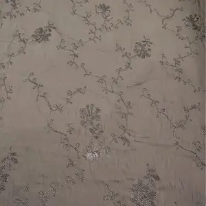 Kain Polo Linen Crinkle Bordir Premium Harga Meteran Per 0.5