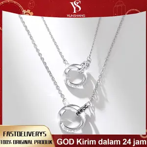 Kalung | Kalung Pasangan |  super ringan untuk pasangan dengan liontin lingkaran anti karat dan anti hitam