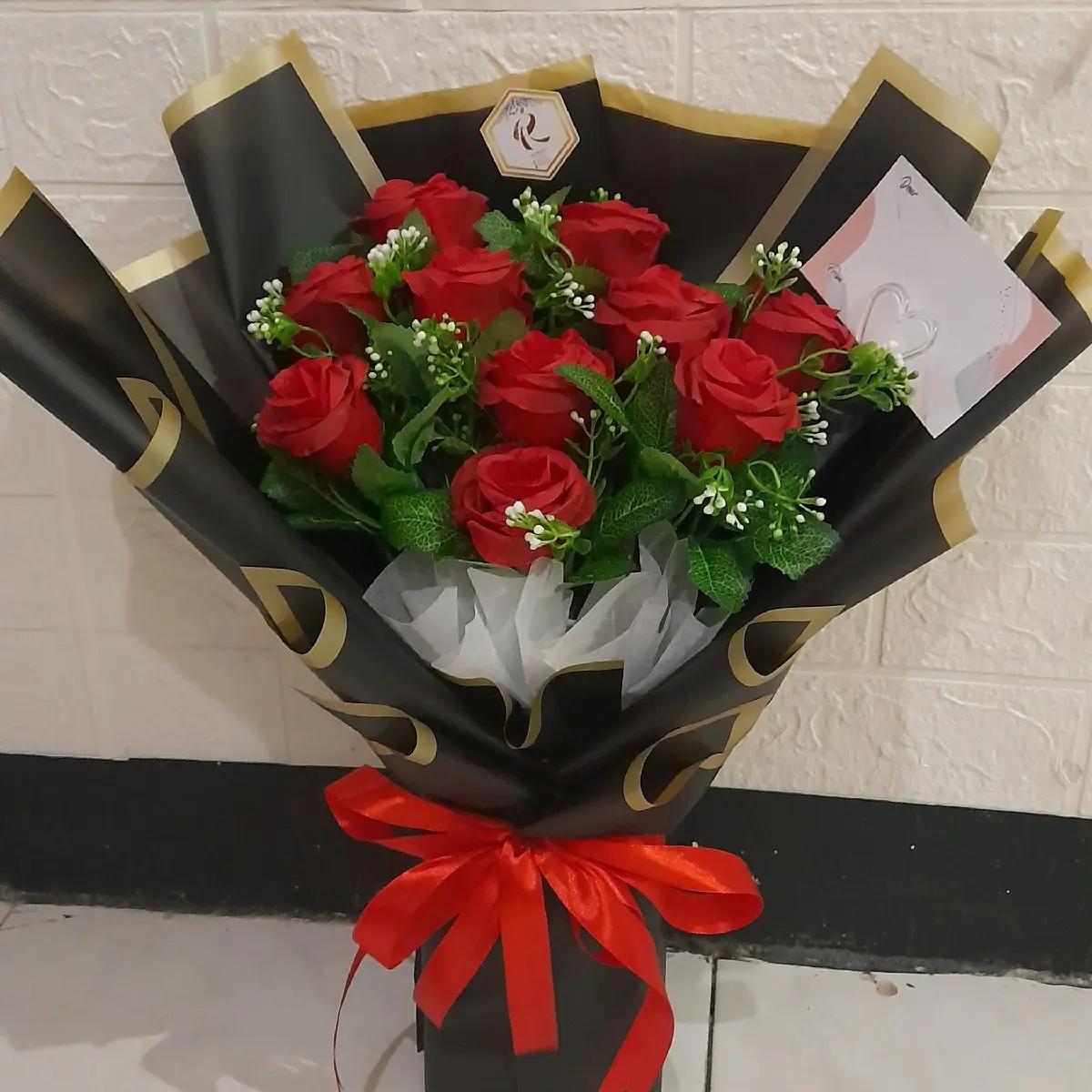 Buket Bunga Mawar/Buket Wisuda/Buket Tunanagan ( 4 )