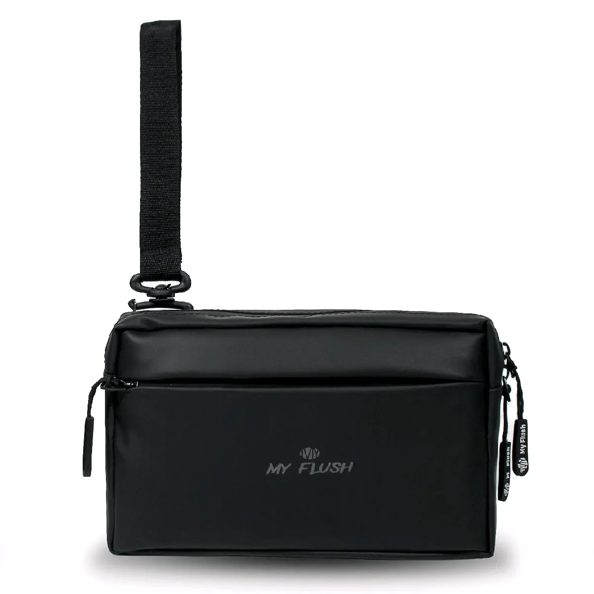 Tas Selempang Handbag Pria Wanita (Unisex) Hitam Matte My Flush - Chic Clutch Bag