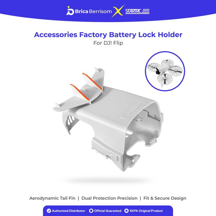 Gambar STARTRC Battery Lock Holder With Tail Fin for DJI FLIP Sayap Ekor Pelindung Baterai Drone Accessories Aksesoris dari Brica Berrisom Kab. Tangerang Tokopedia