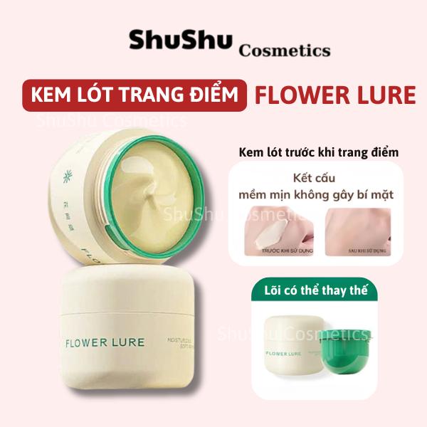 FLOWER LURE Kem Lót Trang Điểm Kem Lót Lỗ Chân Lông Vô Hình Dưỡng Ẩm Lâu Trôi Kem Dưỡng Da Mặt