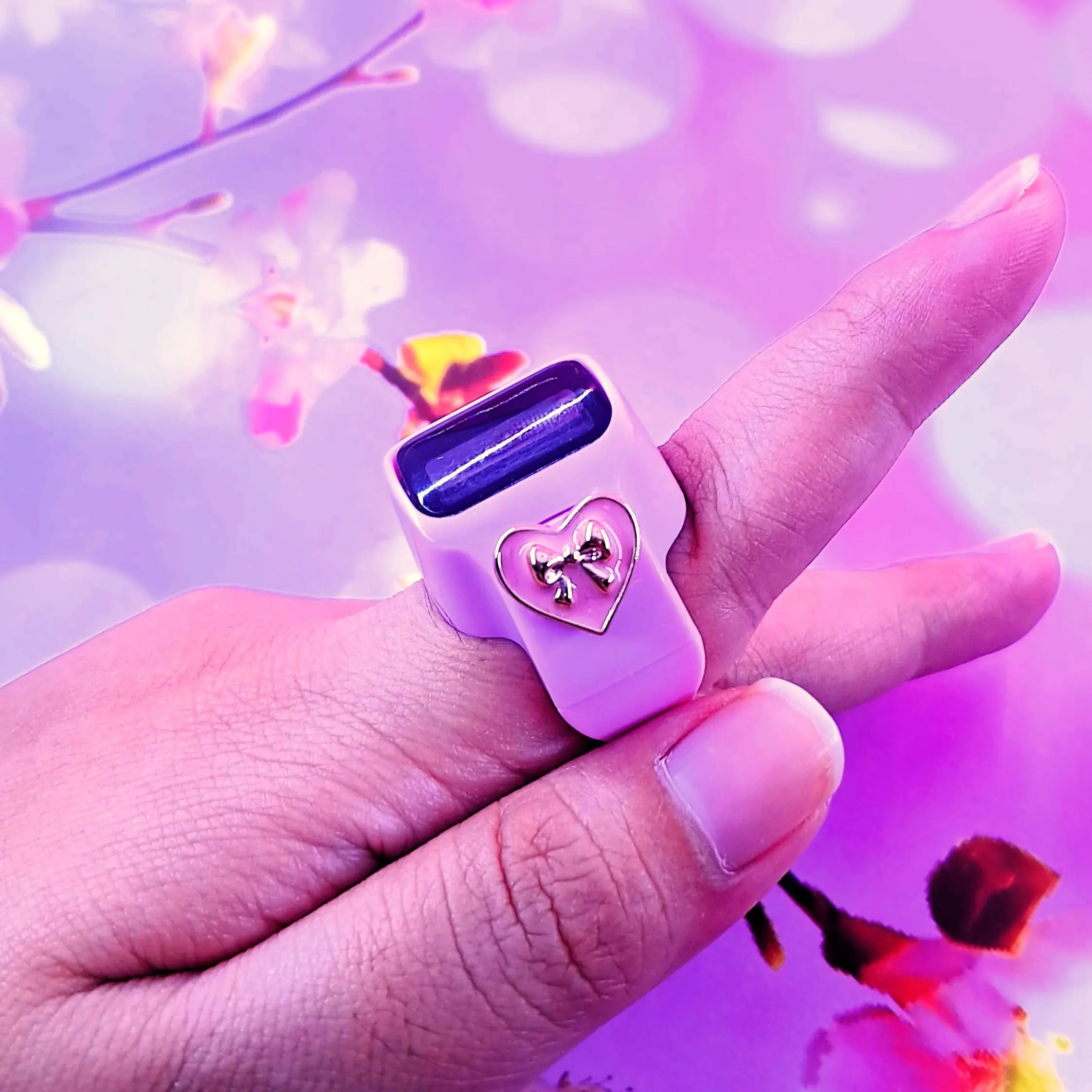 Tasbih Digital LED Ring Cincin Tasbeh Muslim Mini Sultan dengan Tombol Power & LED TasbihDigitalCantik