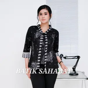Atasan Batik Wanita Blouse Bolero Seragam Kerja