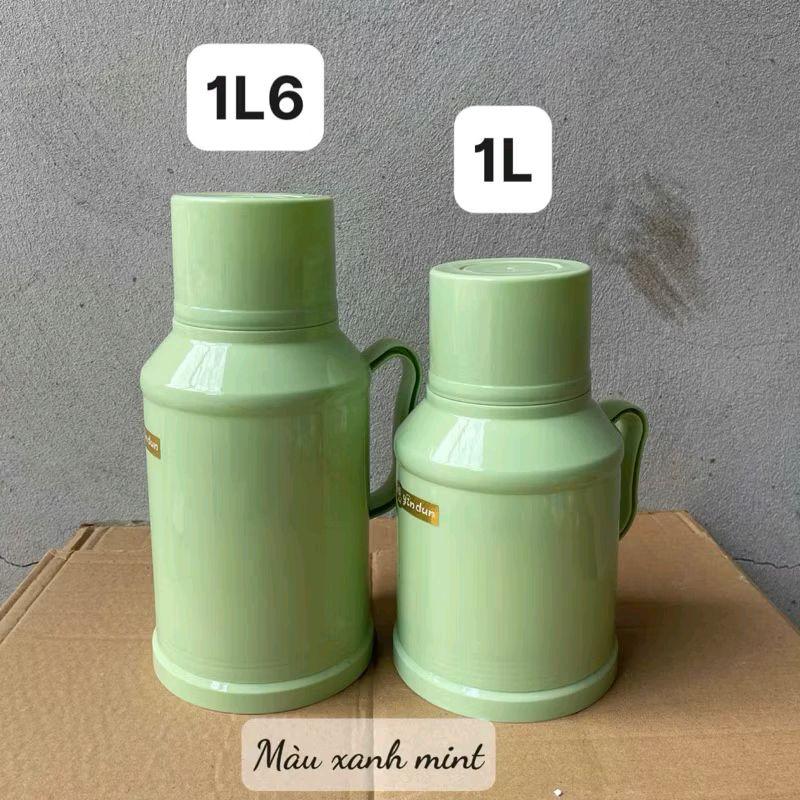 ￼Ấm Phích Nước Bình Thuỷ Giữ Nhiệt Mini 1000ml Tone Màu Pastel Nhỏ Gọn Tiện Lợi Giữ Nhiệt 24h
