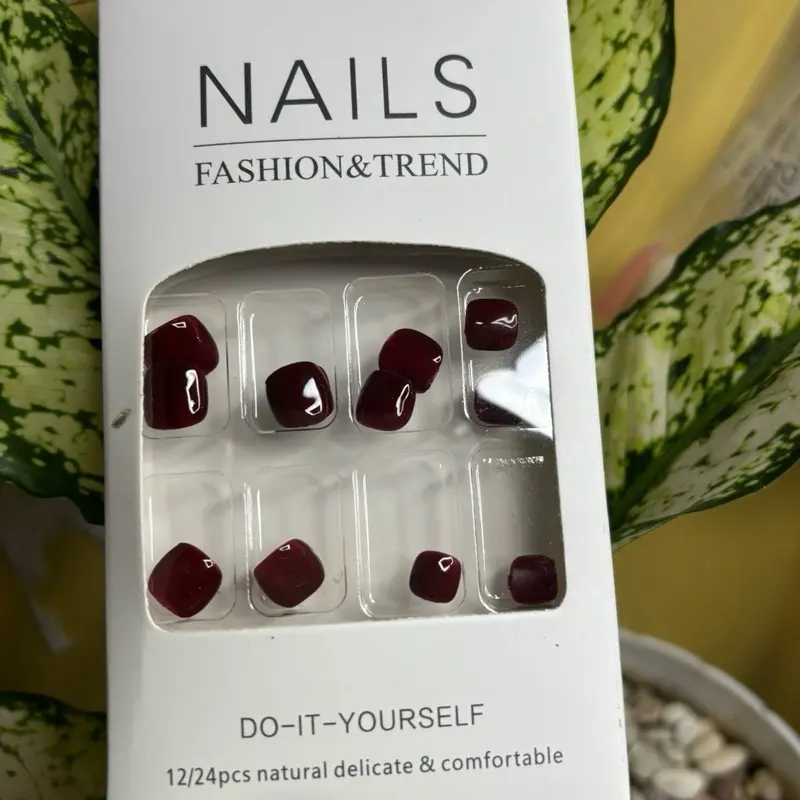Aneka warna Kuku palsu kaki polosan Nail Art 1