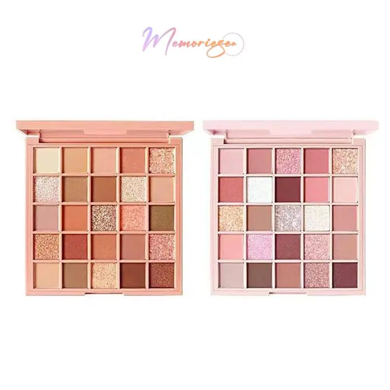 COD&Ready 25 Warna Eyeshadow Palette Matte Glitter Korean Makeup Pearlescent Mencerahkan Fine Flash Sequins 20 10 9 Shade Warna Nude Pink Biru Eye Shadow Palet Tahan Lama Impor 8