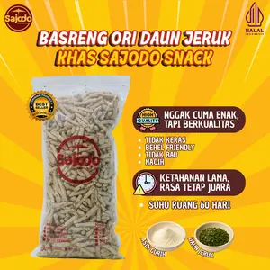 Basreng Original Daun Jeruk 1 Kg Kering Goreng Snack Food