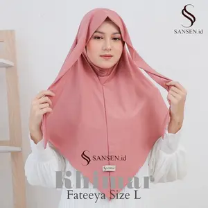 SANSEN.id - FATEEYA L Khimar Bandana Jersey Khiban 2in1