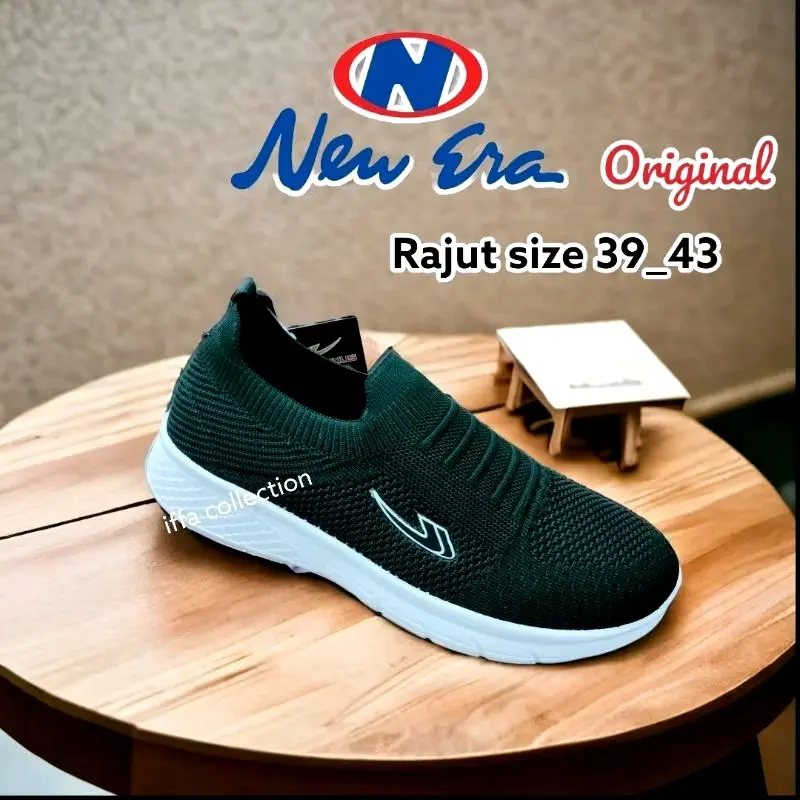 sepatu pria rajut slip,on teebaru Karet 3