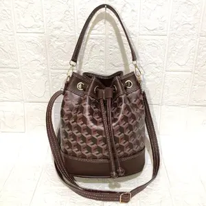 Ready Stock Tas Wanita selempang Serut Monogram Viral Kekinian