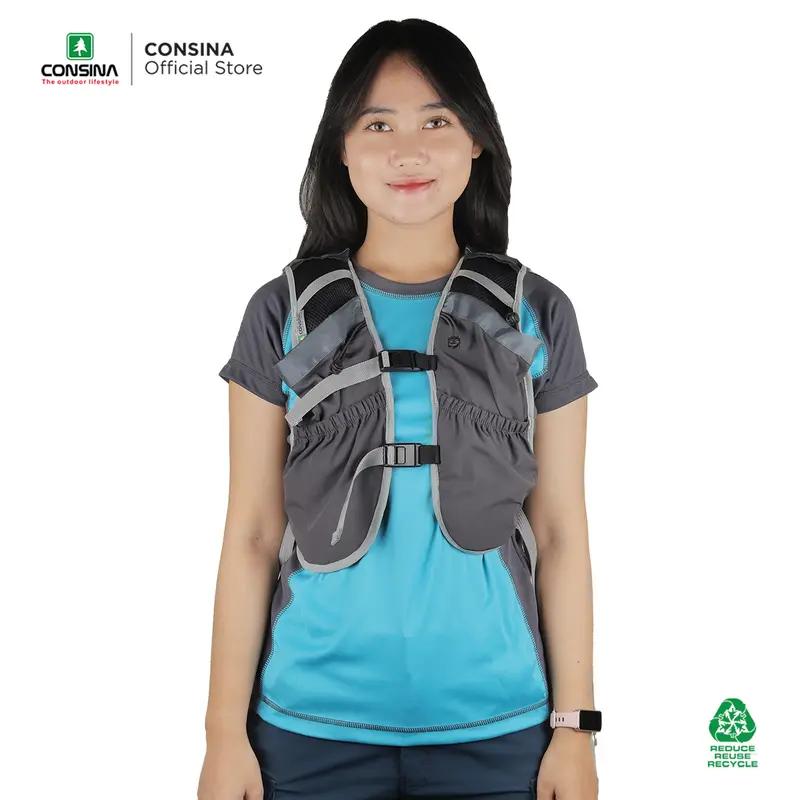 Consina Cadence Running Vest Hydropack Water Blader Outdoor  Gunung Trail Running Hiking | Rompi Lari 4