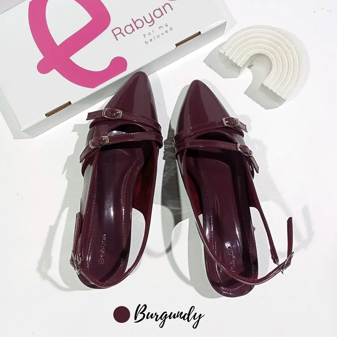 Erabyan Aleena - Sepatu Mules Heels Wanita | Hak 3 cm