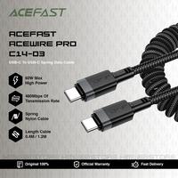 Gambar Kabel Data Charger PD Spiral Spring Coiled ACEFAST Acewire Pro C14-03 USB Type-C To Type-C Super Fast Charging Power Delivery dari HimTech Kota Administrasi Jakarta Utara 1 Tokopedia
