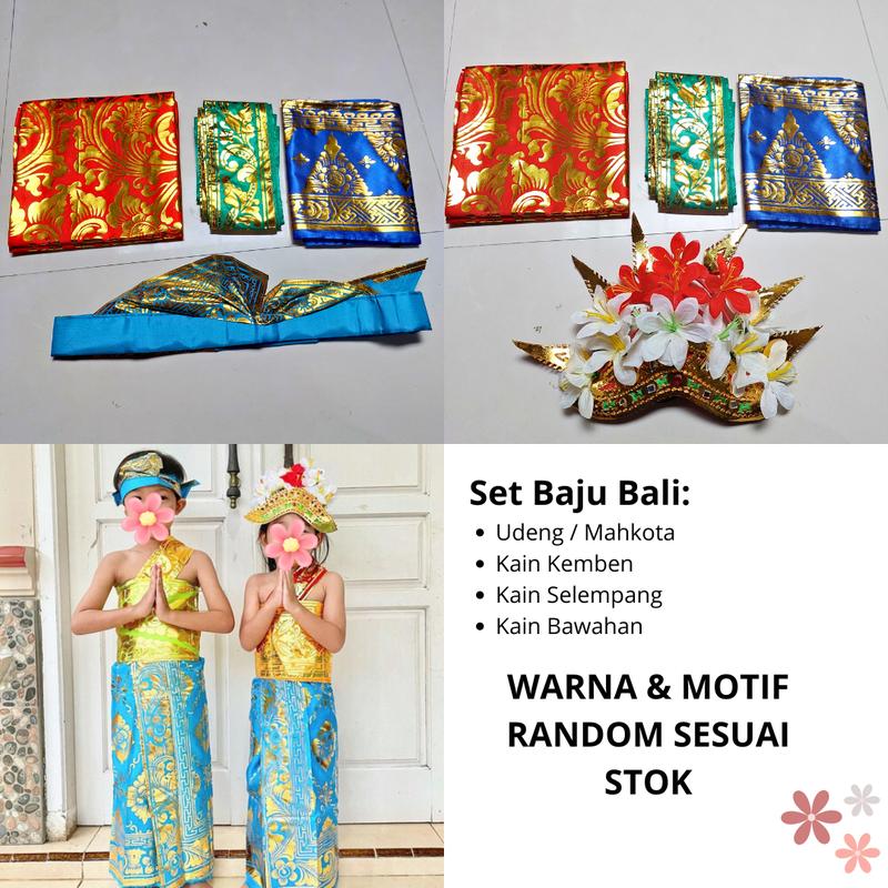 Pakaian Adat Bali Anak/ Baju Bali Anak cewe-cowo / Baju Busana Bali Anak 1