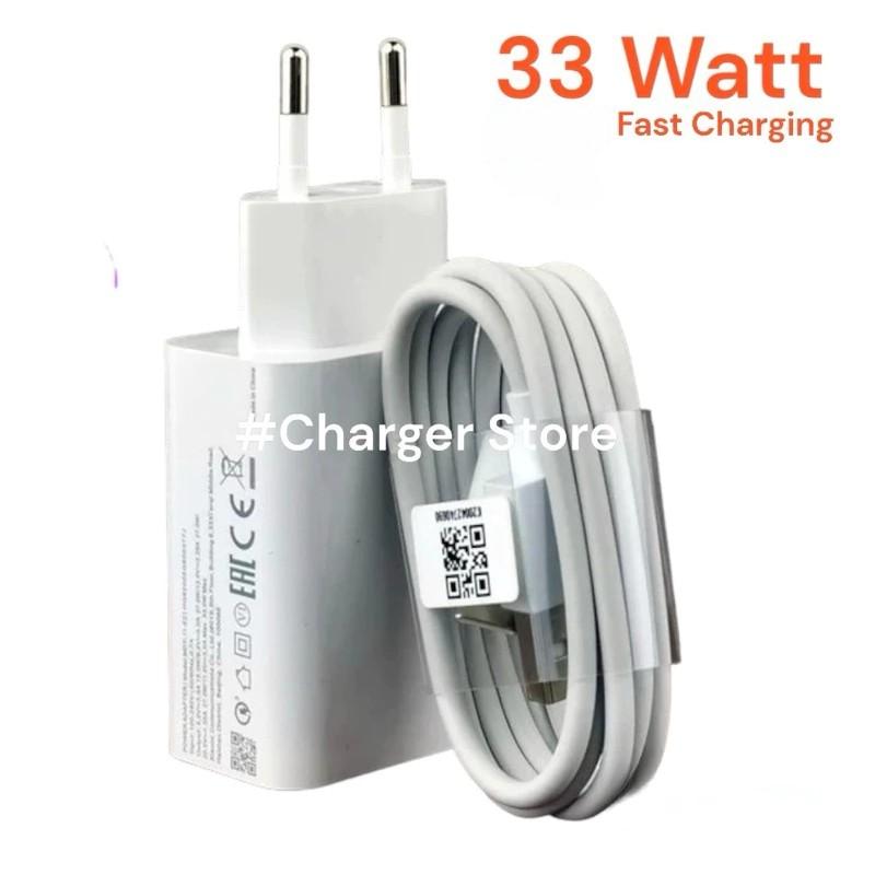 Charger Xiomi Fast Charging Casan Red 33 Watt 9A 9C 10C Note 10 11 12 Support Semua Hp Cable Micro Dan Type C 33W
