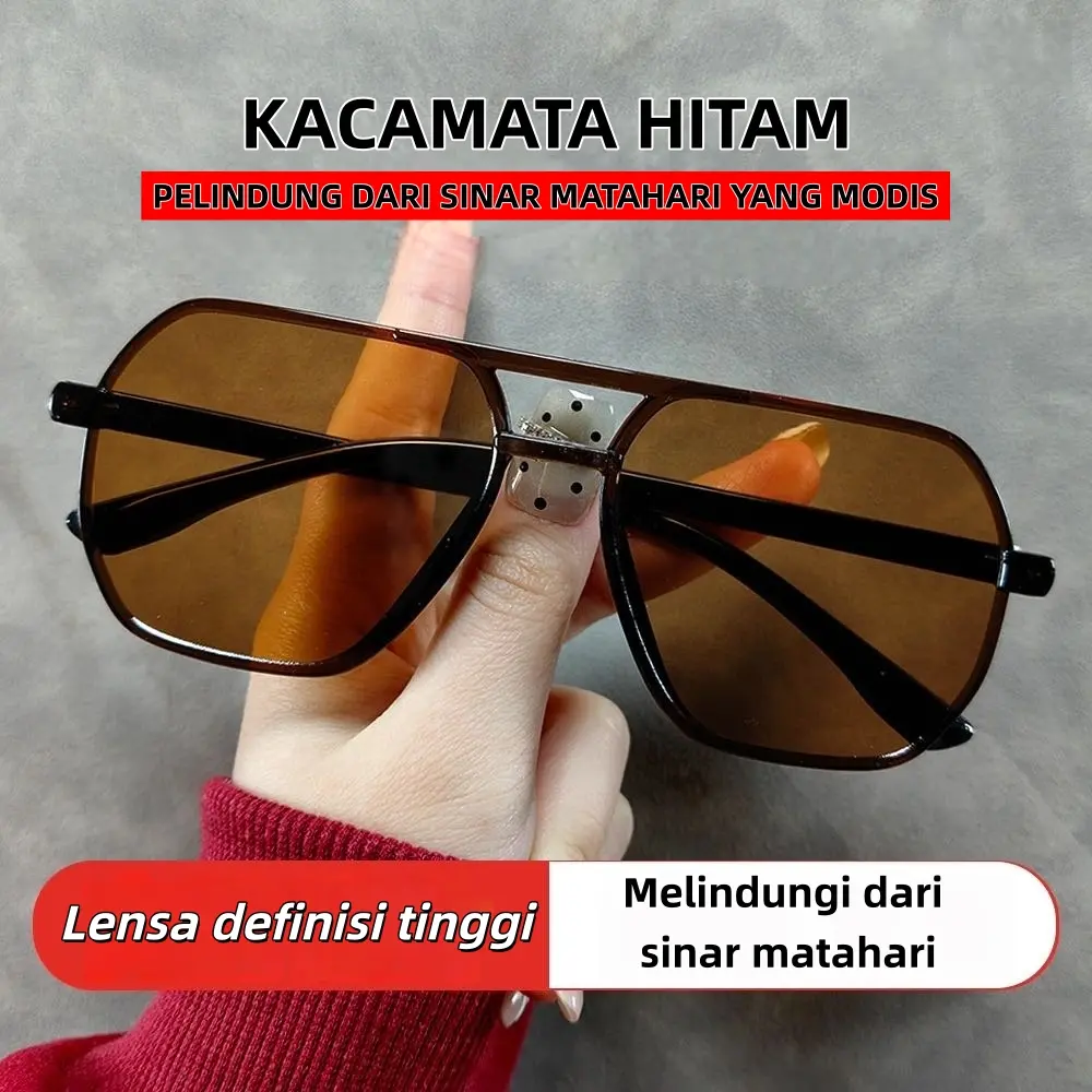 【COD 】Kacamata pria model terbaru tahun 2026 yang trendi dengan khusus untuk mengemudi. Kacamata hitam ini anti-UV, cocok untuk mengemudi dan memancing. Eyewear Sunglasses 706