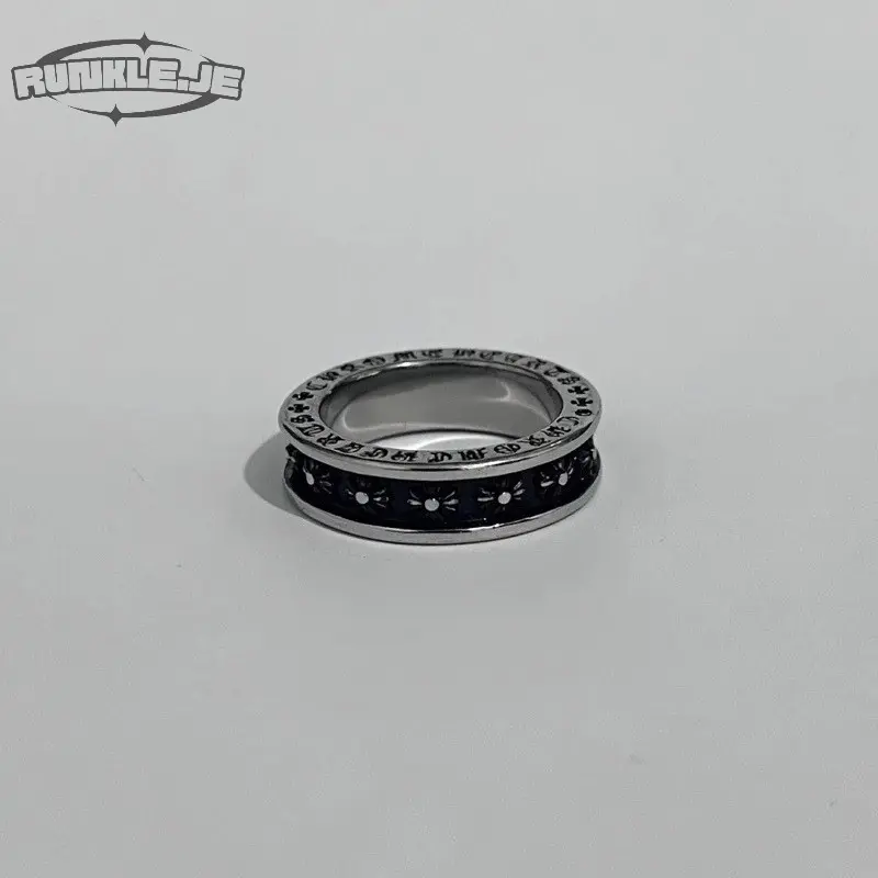 XILO CH RING / CINCIN SALIB / CROSS RING ROYAL KNIGHTS RING KERAJAAN CINCIN KSATRIA RING SKULL RING CINCIN COUPLE RING KOREAN STYLE RING CINCIN STYLE KOREA CINCIN AESTHETIC RING CINCIN TITANIUM STAINLESS CINCIN PRIA CINCIN WANITA HIPHOP PUNK RING 3