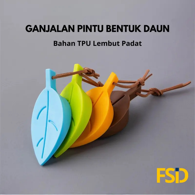 FSID Ganjalan Penahan Pintu Silikon Door Stopper Bentuk Daun Pengganjal Ganjal Pintu 1