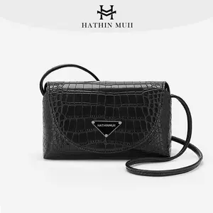 HMU5158 - HathinMuii - Tas Wanita Tas Selempang Wanita Fashion woman Croco Leather Slingbag Croco Leather Handbag