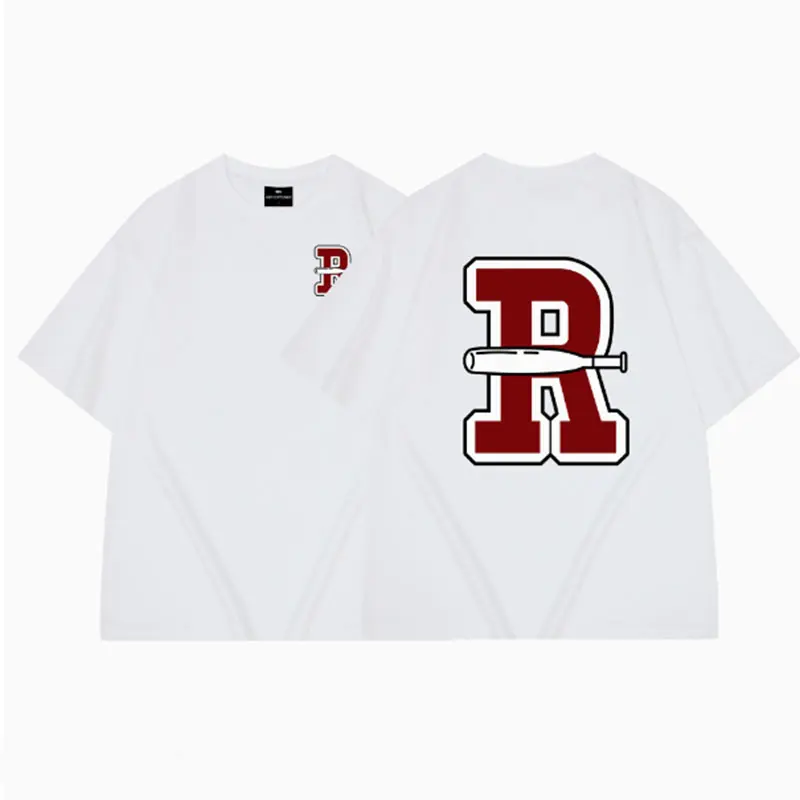 Fashion Gesture Printed Letter T-shirt Casual Hip-Hop Breathable Round Neck Short Sleeve T-shirt High Soft 3