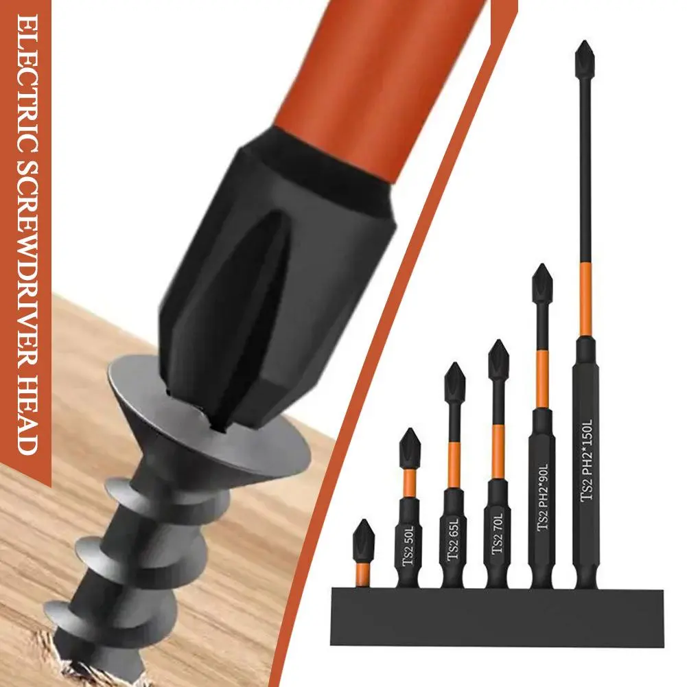Kepala Pemutar Skru, Set Bit Magnetik, 6pcs, Termasuk Sepana Allen dan Mata Gerudi, Sesuai untuk Bit Soket Elektrik, G2E3