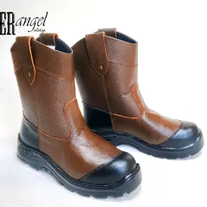 sepatu safety boots kruser jogger kulit proyek kerja lapangan Shoes Besi