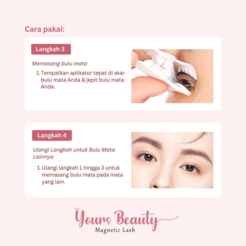 VELVET BOLD Bulu Mata Magnetic Premium [Tanpa Lem] - Yours Beauty Eyelashes Bulumata 2