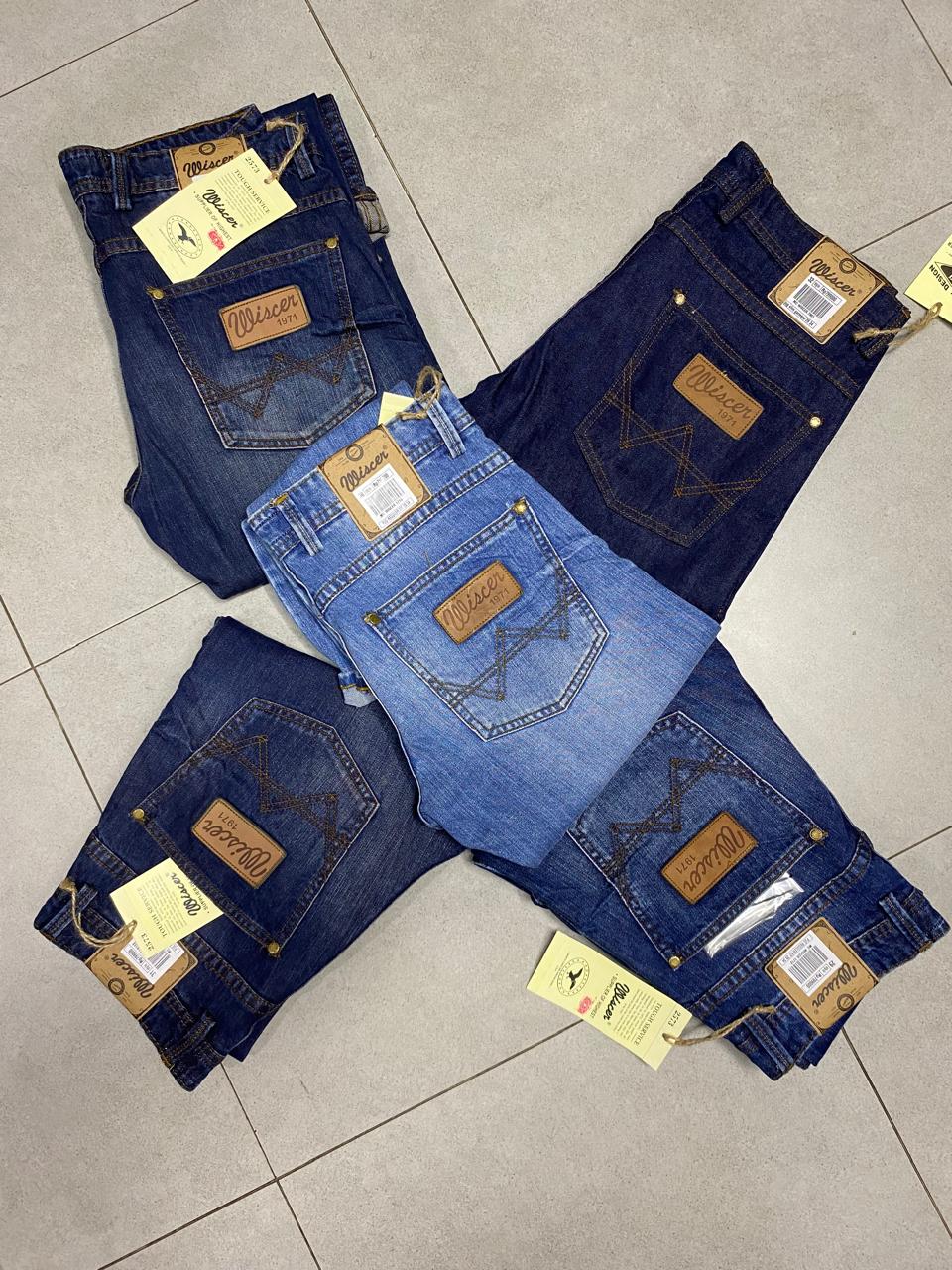 MC WISCER Celana Panjang Pria Jeans Terbaru Model SlimFit Bahan Denim Tidak Melar Nyaman & Keren Desain Polos Risleting Cocok untuk Musim Panas