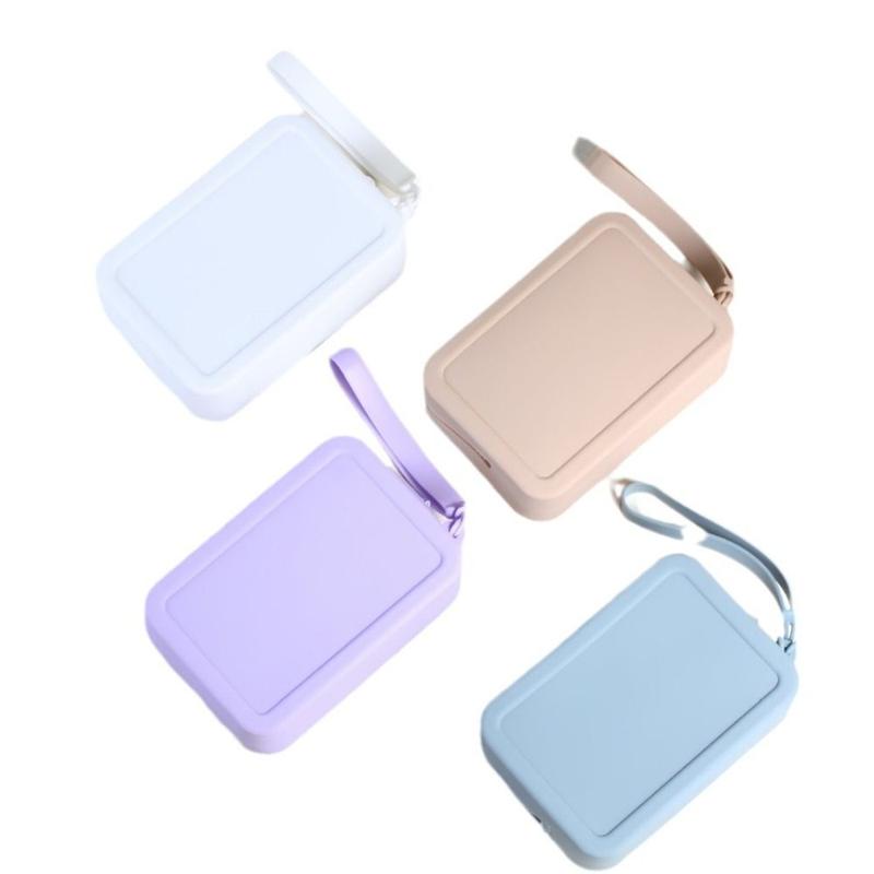 Creative Morandi Color Silicone Cosmetic Bag Coin Purse Rectangle Multifunction Storage Bag Makeup Brush Holder Large Capacity Small Item Bag Women 1