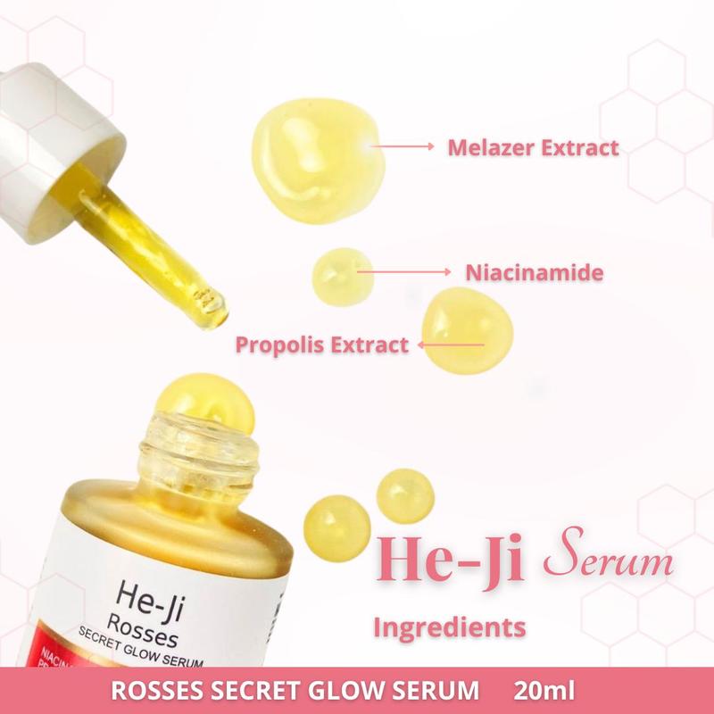 Product Introduction of [He-Ji] PROMO BUNDLING HEMAT Gel Mask With Sakura Exract 250gr & Rosses Secret Glow Serum 20ml 2