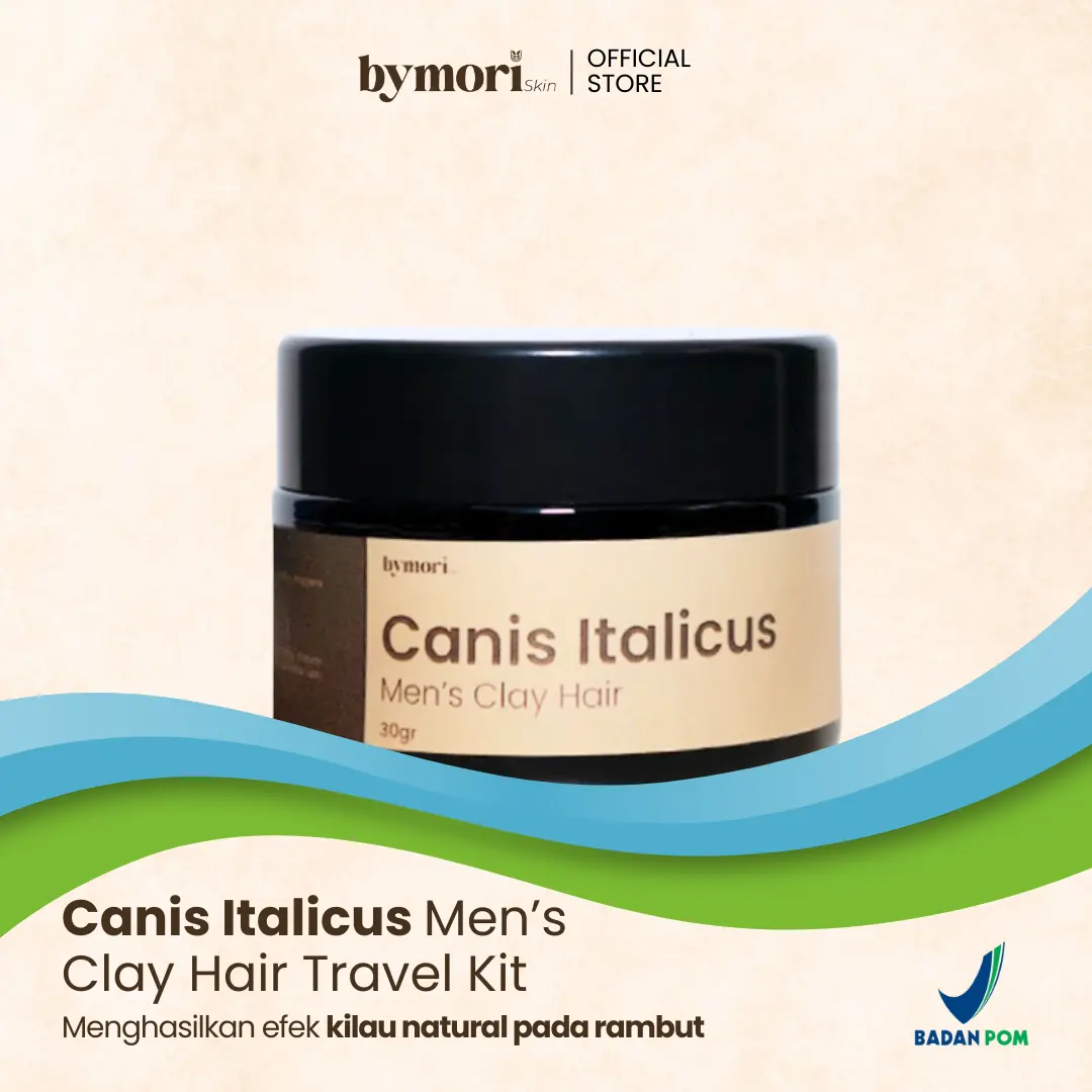 Bymoriskin Canis Italicus Men Hair Clay - Bentonite Clay Hair Styling Pria - Kekinian