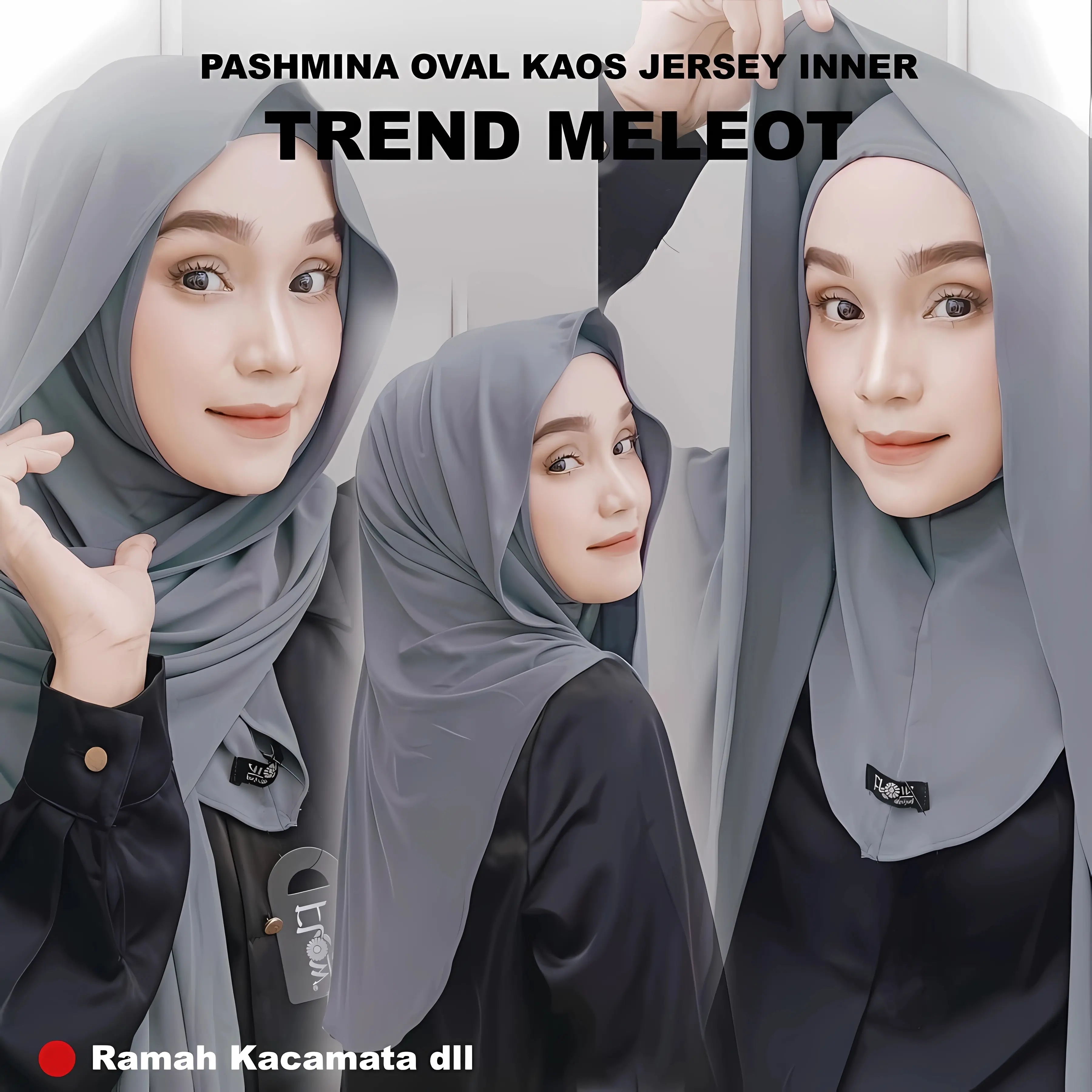 Pashmina Instan Inner Oval Fahira Jersey Premium Cantik Jilbab