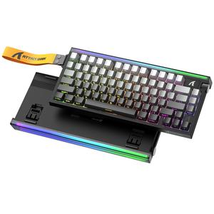 ATTACK SHARK R85 HE 75% 有線ゲーミングキーボード マグネットスイッチ、8KHzポーリングレート ラピッドトリガー、0.005mm RT精度、256Kスキャンレート、カスタムホットスワップ対応、ゲーマー向けWebドライバーPCキーボード