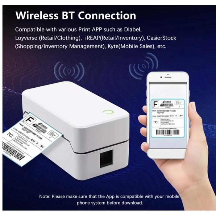 SMARTCOM Printer Thermal Bluetooth 80mm SM401 203DPI Printer Label Resi Cetak Alamat Nota PPOB 3